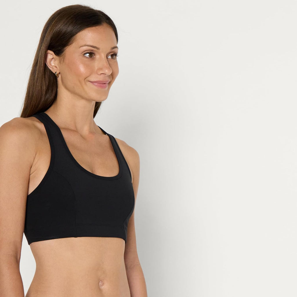 Women'S Active Total Train Medium Support Racerback Gym Workout Sports Bra