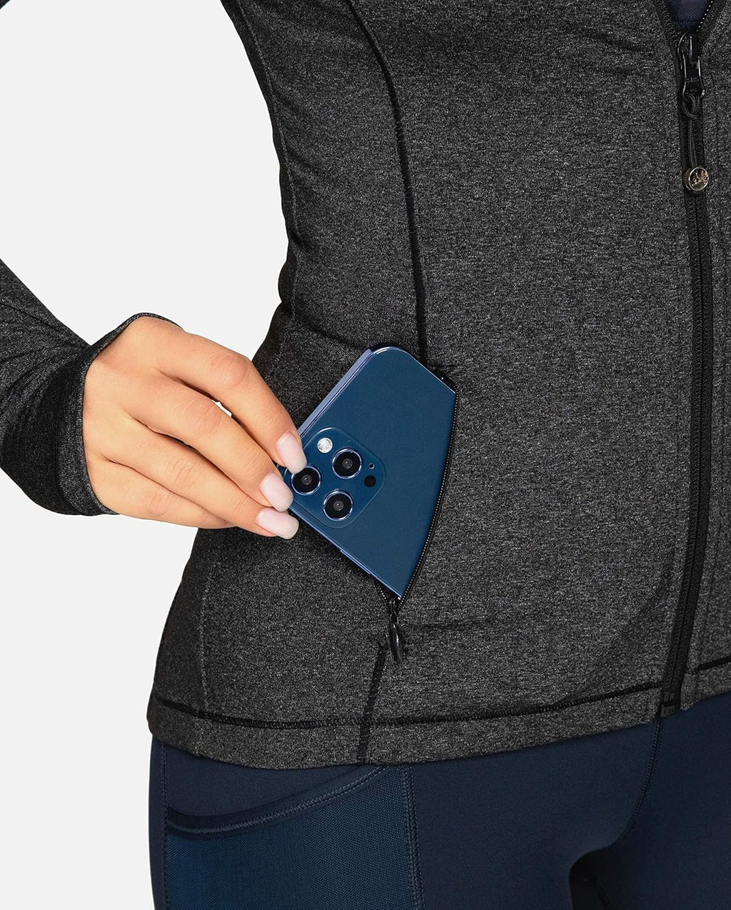  Women's Stylish Full Zip Athletic Jacket for Gym & Yoga