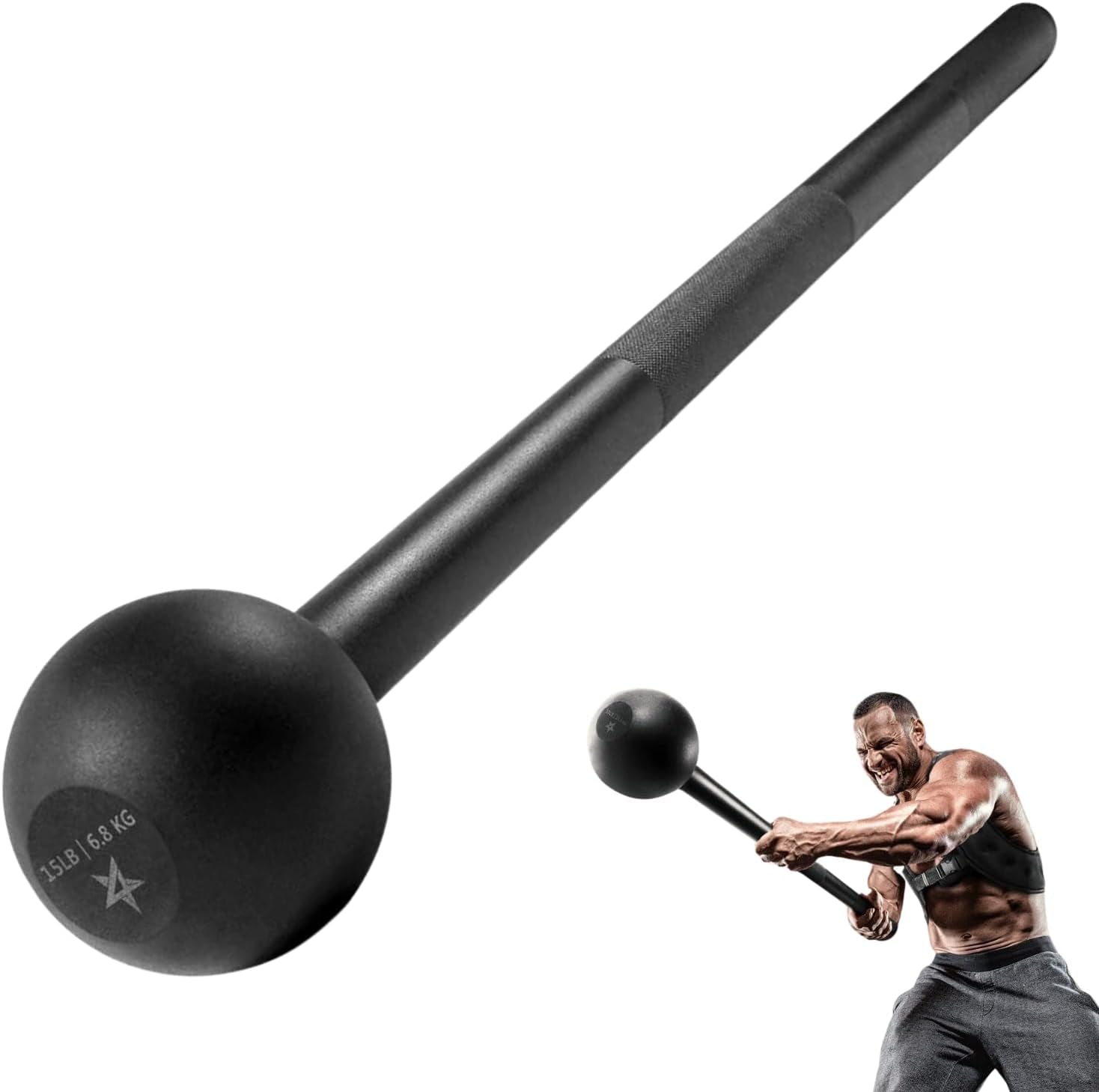  Steel Mace Bell for Total-Body Strength Training Build power, balance, and endurance with this premium steel mace bell. Ideal for full-body workouts targeting shoulders, core, grip, and forearms, it supports strength training, mobility work, and functional fitness. Available in 5–30 lb weights for men and women, it delivers durability, versatility, and real-world strength gains in every session.