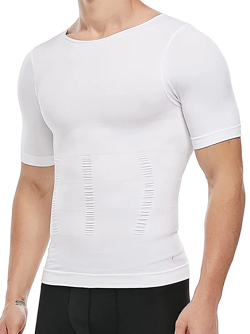 Men’s slimming compression tank built to sculpt your core and enhance posture. This shapewear vest smooths the abs and waist, boosts muscle definition, and delivers firm tummy control for a clean, athletic look in the gym or under clothes. Perfect for confident everyday wear.
