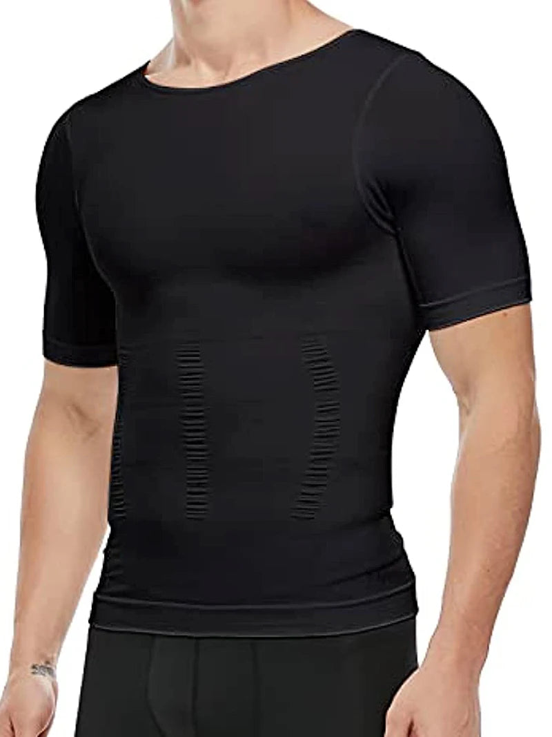 Men’s slimming compression tank built to sculpt your core and enhance posture. This shapewear vest smooths the abs and waist, boosts muscle definition, and delivers firm tummy control for a clean, athletic look in the gym or under clothes. Perfect for confident everyday wear.